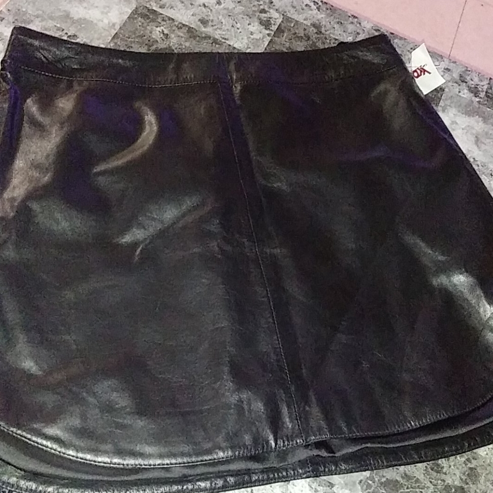 BB Dakota Leather Skirt.